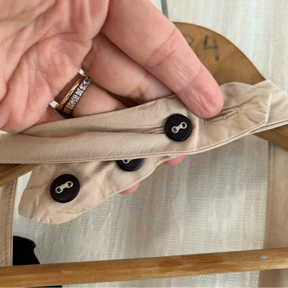 Maeve Halter Back Button Down Khaki Dress - Picture 10 of 11